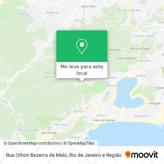 Rua Othon Bezerra de Melo mapa