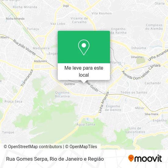 Rua Gomes Serpa mapa
