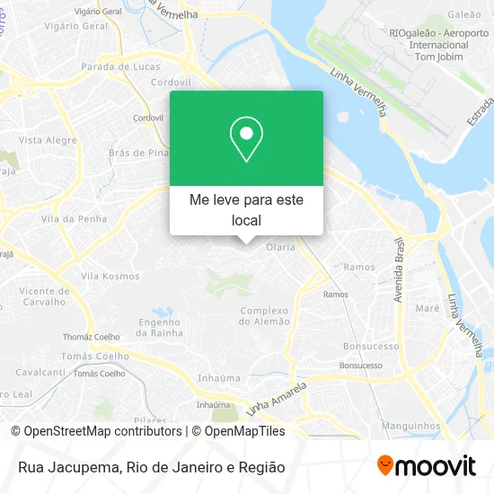 Rua Jacupema mapa