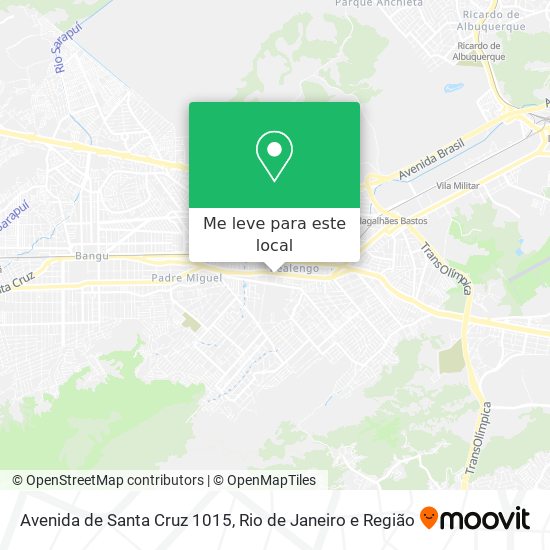 Avenida de Santa Cruz 1015 mapa