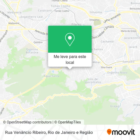 Rua Venâncio Ribeiro mapa