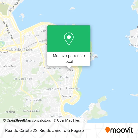 Rua do Catete 22 mapa