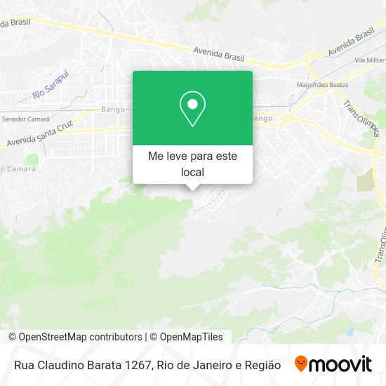 Rua Claudino Barata 1267 mapa