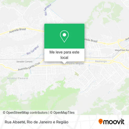 Rua Abaeté mapa