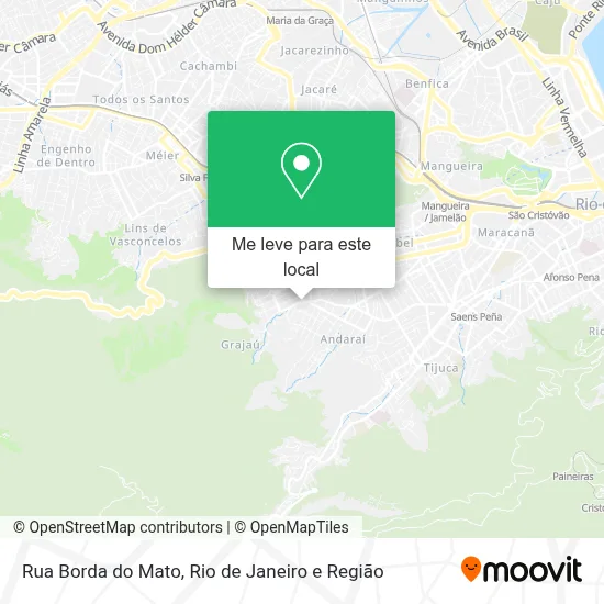 Rua Borda do Mato mapa
