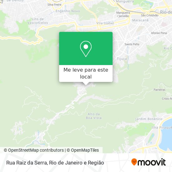 Rua Raiz da Serra mapa