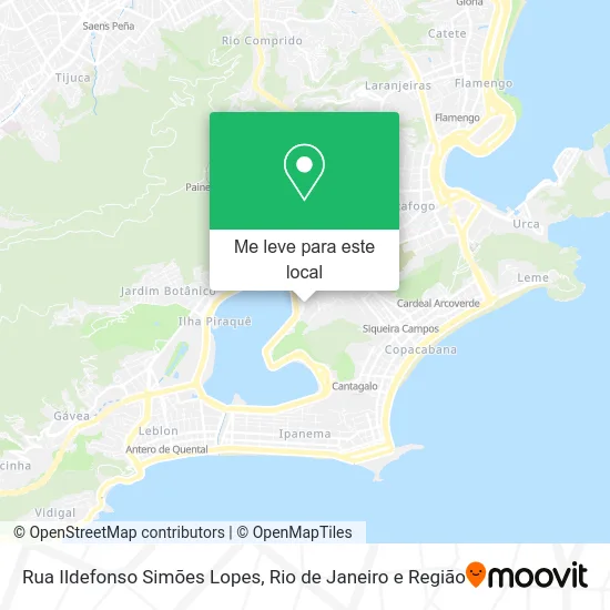 Rua Ildefonso Simões Lopes mapa