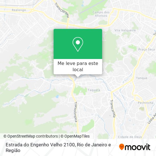 Estrada do Engenho Velho 2100 mapa