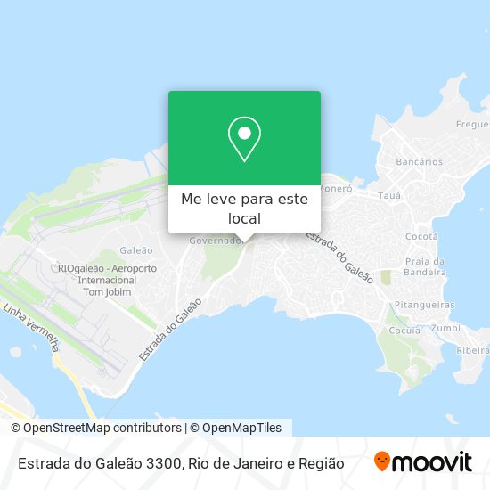 Estrada do Galeão 3300 mapa