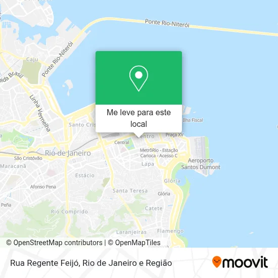 Rua Regente Feijó mapa