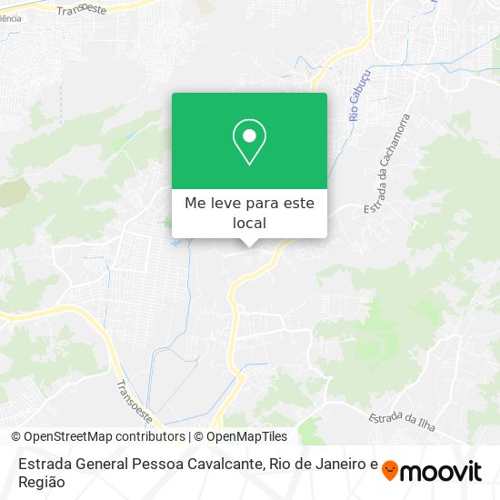 Estrada General Pessoa Cavalcante mapa