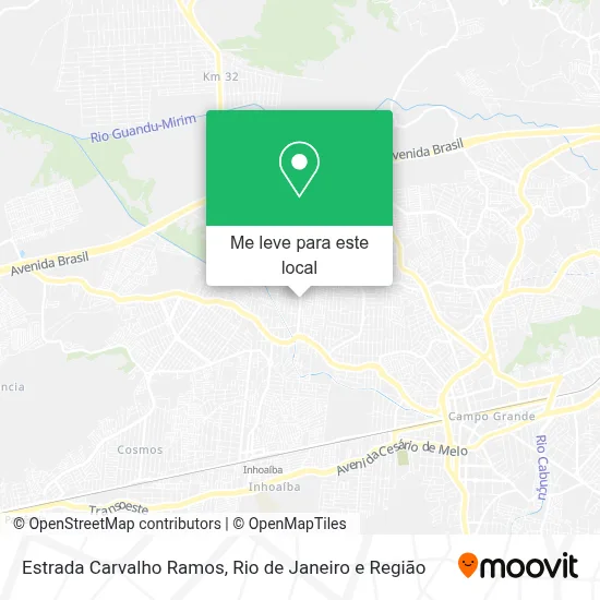 Estrada Carvalho Ramos mapa