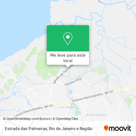 Estrada das Palmeiras mapa