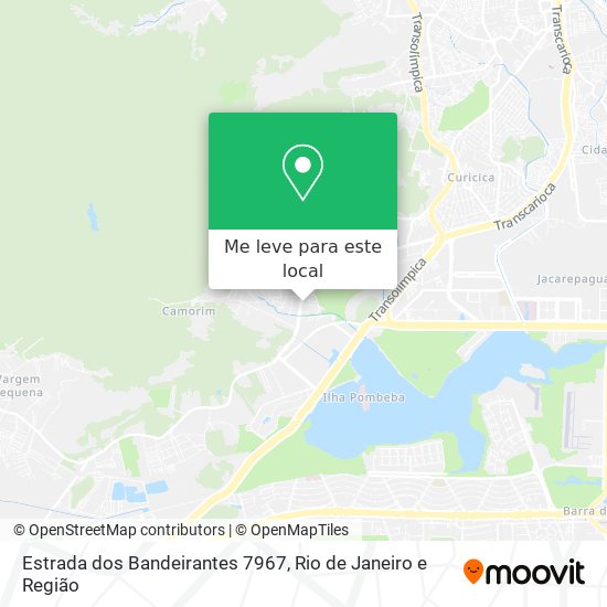 Estrada dos Bandeirantes 7967 mapa
