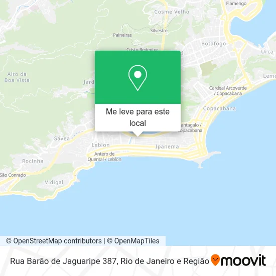 Rua Barão de Jaguaripe 387 mapa