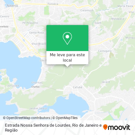 Estrada Nossa Senhora de Lourdes mapa