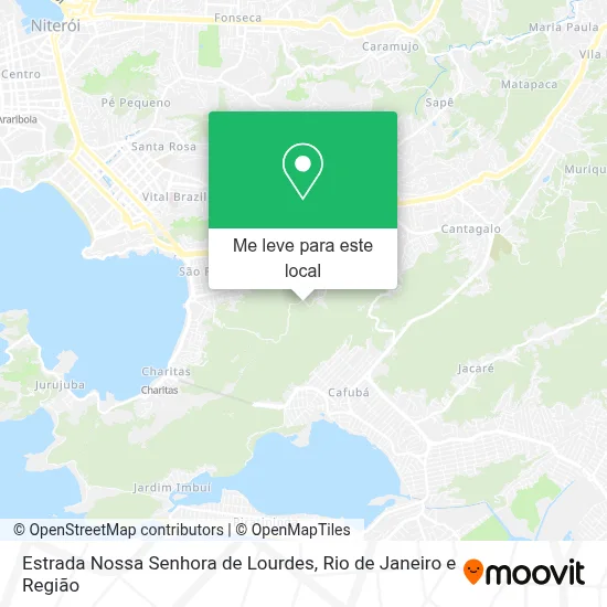 Estrada Nossa Senhora de Lourdes mapa