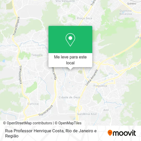 Rua Professor Henrique Costa mapa