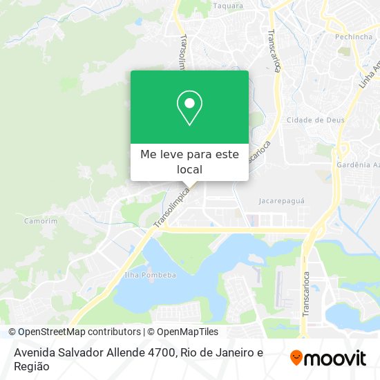 Avenida Salvador Allende 4700 mapa