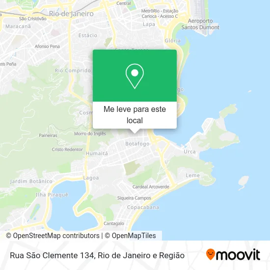 Rua São Clemente 134 mapa