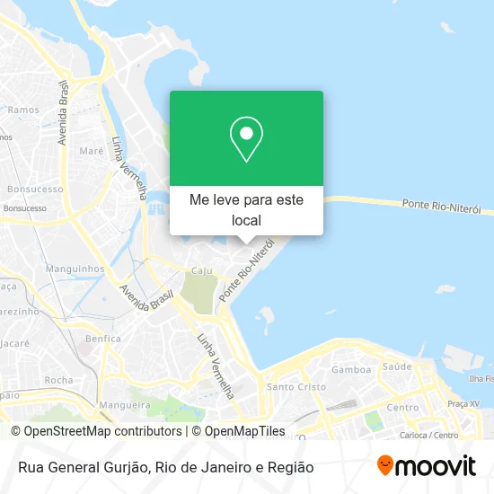 Rua General Gurjão mapa