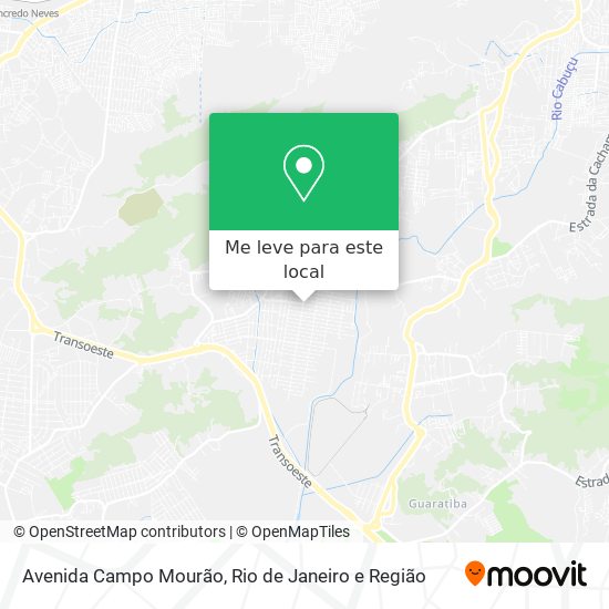 Avenida Campo Mourão mapa