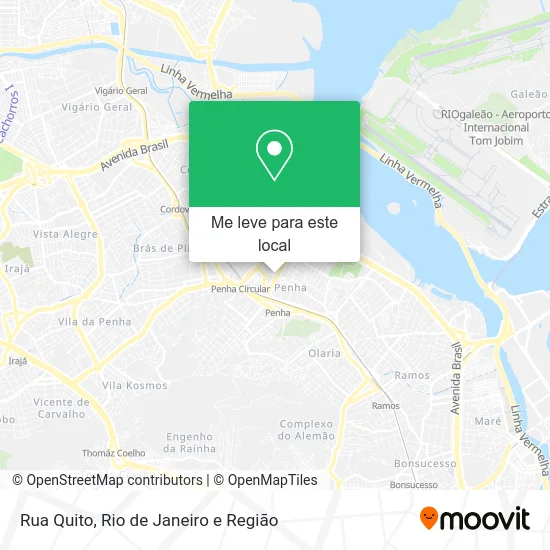 Rua Quito mapa