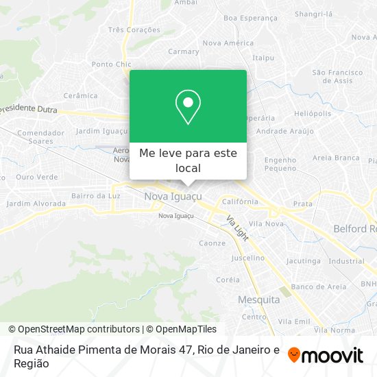 Rua Athaide Pimenta de Morais 47 mapa