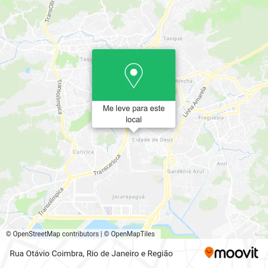 Rua Otávio Coimbra mapa