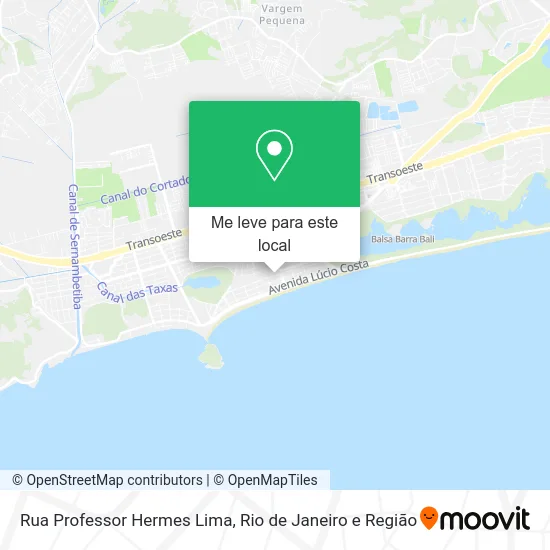 Rua Professor Hermes Lima mapa