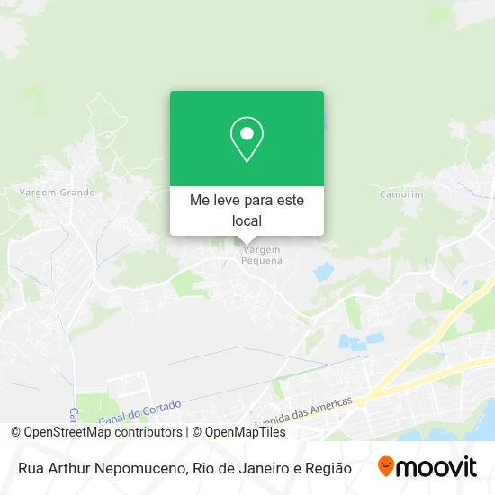 Rua Arthur Nepomuceno mapa