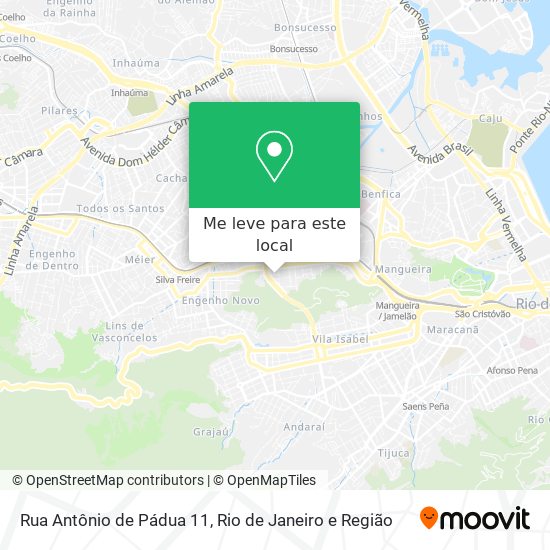 Rua Antônio de Pádua 11 mapa