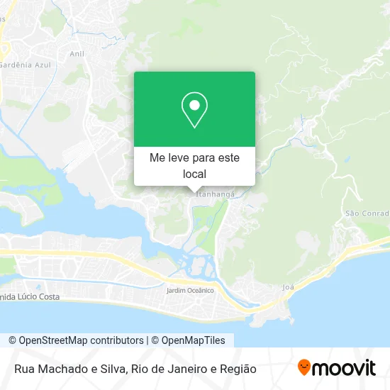 Rua Machado e Silva mapa
