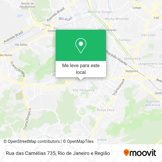Rua das Camélias 735 mapa