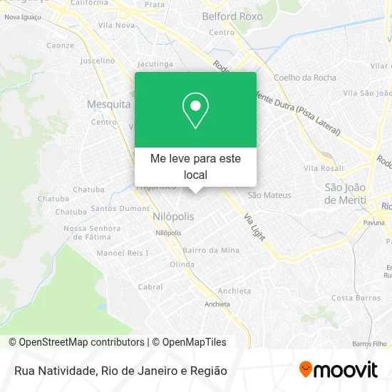 Rua Natividade mapa