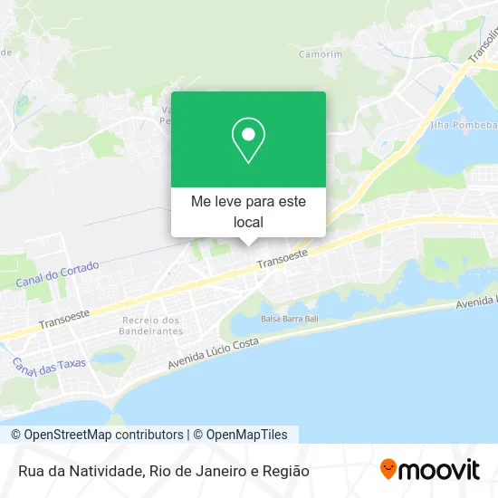 Rua da Natividade mapa