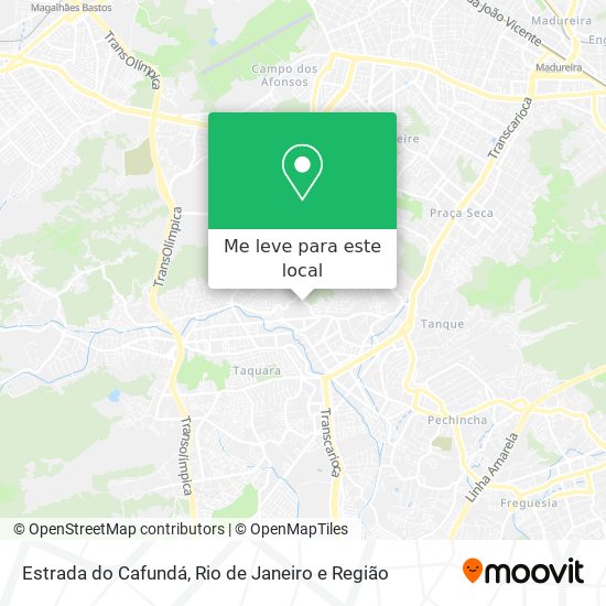 Estrada do Cafundá mapa