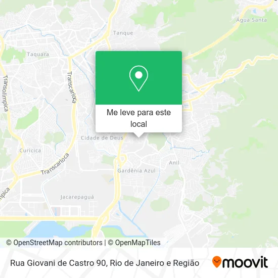 Rua Giovani de Castro 90 mapa