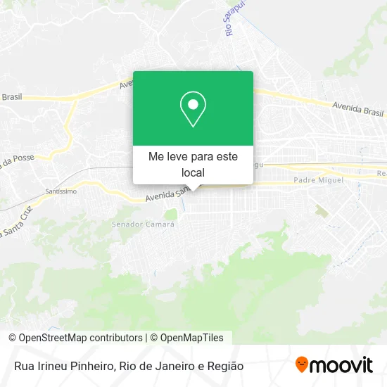 Rua Irineu Pinheiro mapa