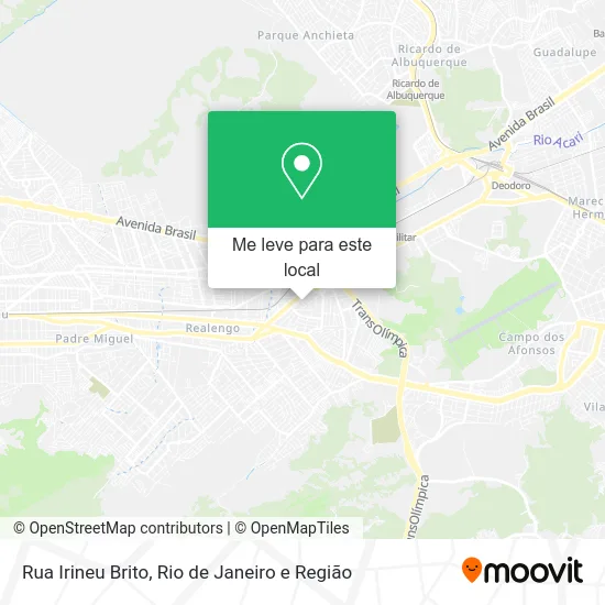 Rua Irineu Brito mapa