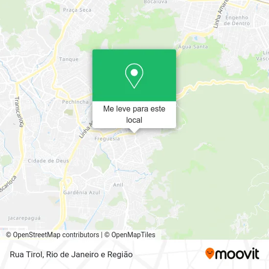 Rua Tirol mapa