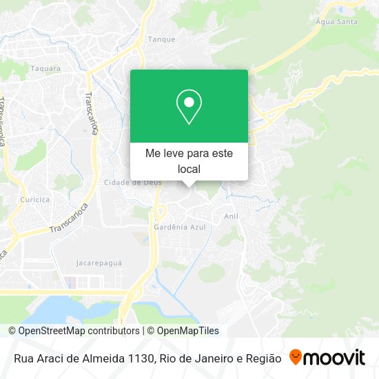 Rua Araci de Almeida 1130 mapa