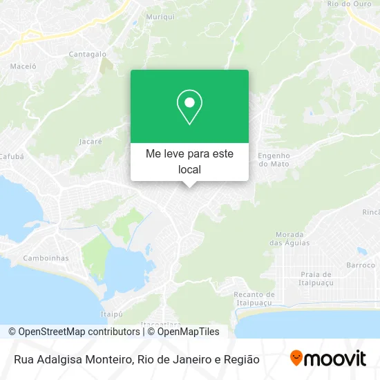 Rua Adalgisa Monteiro mapa