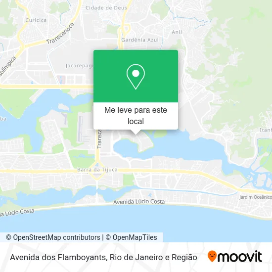 Avenida dos Flamboyants mapa