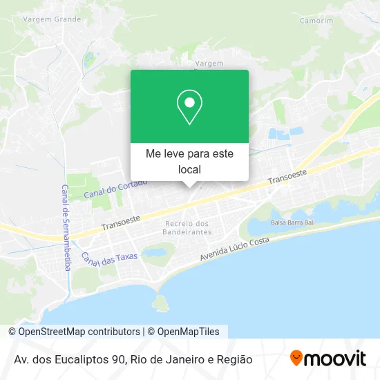 Av. dos Eucaliptos 90 mapa