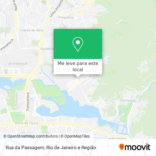 Rua da Passagem mapa