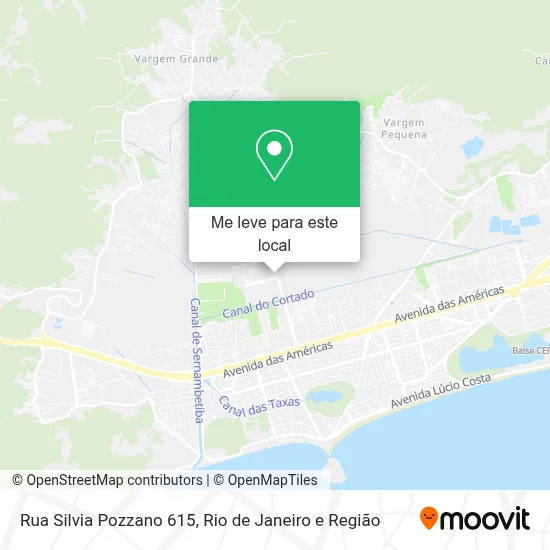 Rua Silvia Pozzano 615 mapa
