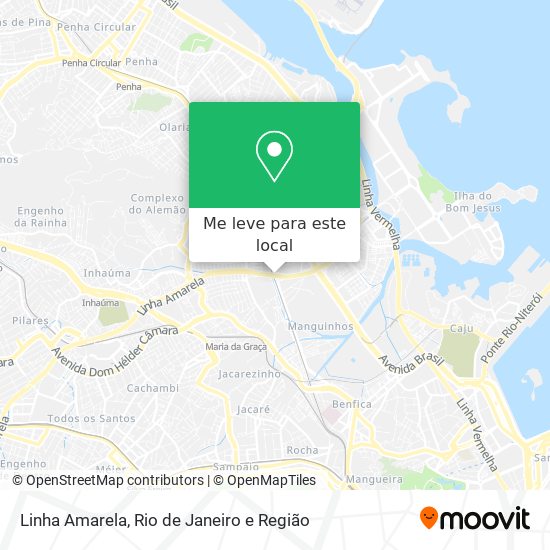 Linha Amarela mapa