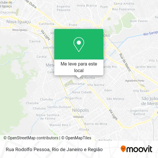 Rua Rodolfo Pessoa mapa