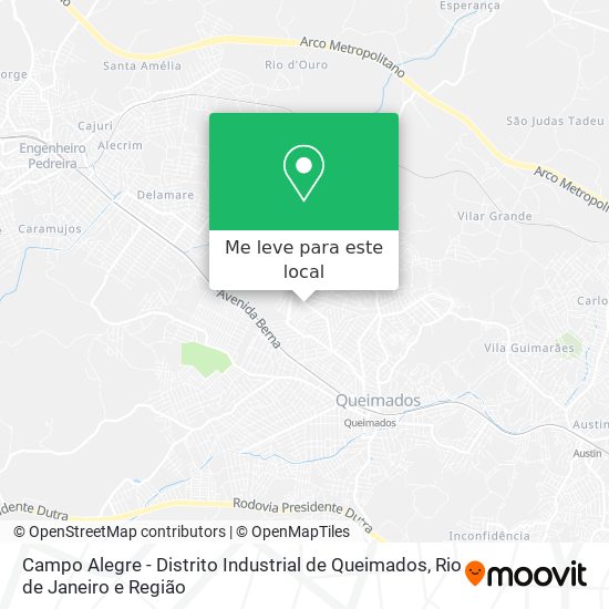 Campo Alegre - Distrito Industrial de Queimados mapa